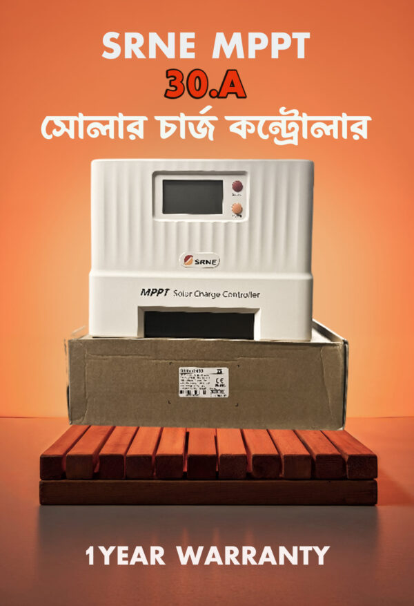 SRNE Shiner-2430 model MPPT solar charge controller. 12V/24V 30A