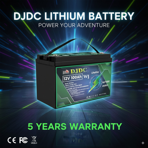 DJ-DC wj100-Ah Lithium Battery. 5 years warranty. 5000 Life cycle