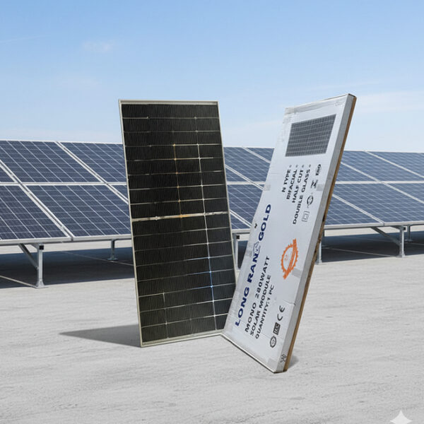 long run Mono bifacial solar panel.